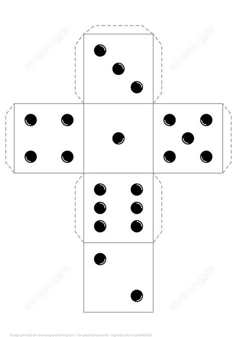 Dice Paper Template