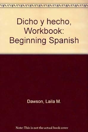 Dicho Y Hecho Workbook Answers Epub