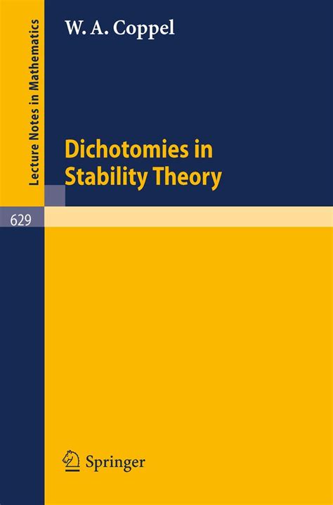 Dichotomies in Stability Theory PDF