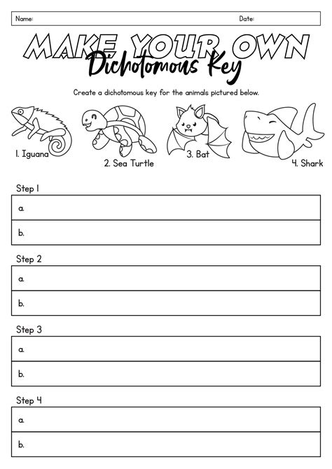 Dichotomous Key Worksheet Answers Epub