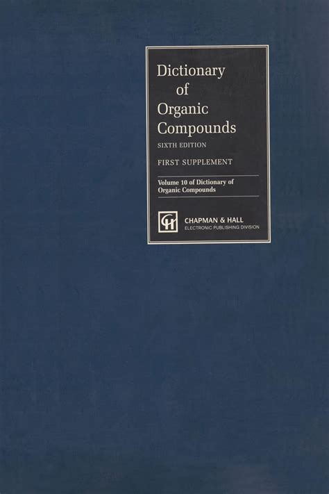 Dictionary Organic Compounds PDF