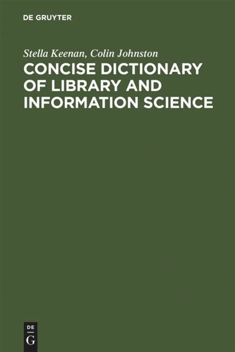 Dictionary for Library and Information Science Reader