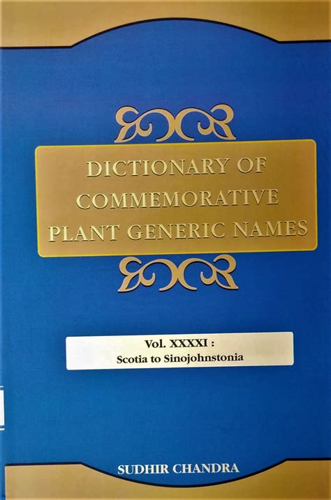 Dictionary of Commemorative Plant Generic Names Cabralea to Cleveamorpha Vol. 4 Epub