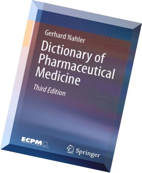 Dictionary of Pharmaceutical Medicine PDF