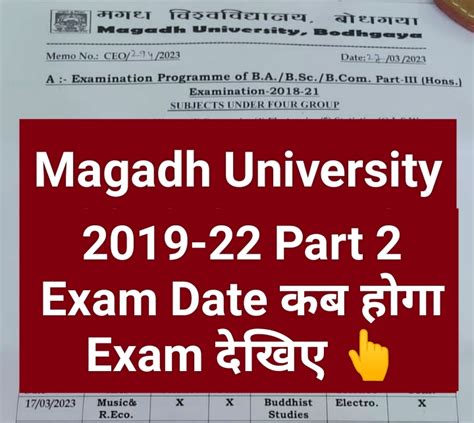 Did You Take Magadh University Part 2 Exams? Check Your Results Now!