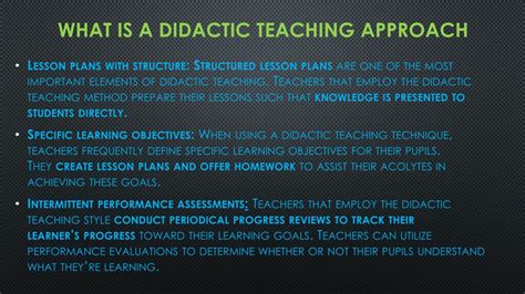 Didactic Training