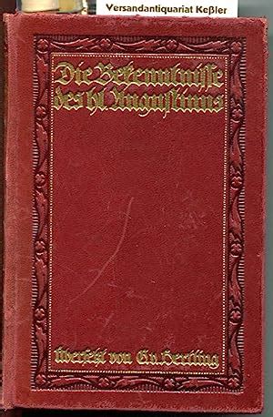 Die Bekenntnisse Des Heiligen Augustinus Buch I-X German Edition Doc