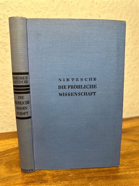 Die Frohliche Wissenschaft La Gaya Scienza 1887 German Edition Doc