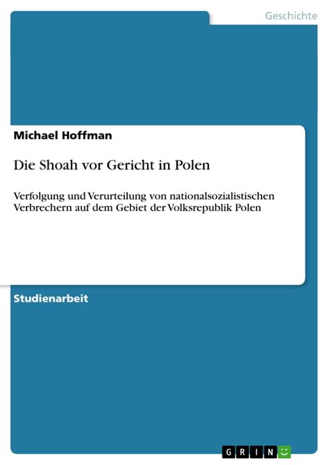 Die Shoah vor Gericht in Polen German Edition Doc