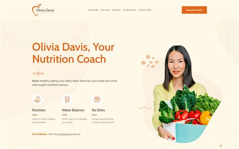 Dietitian Professional Website Templates