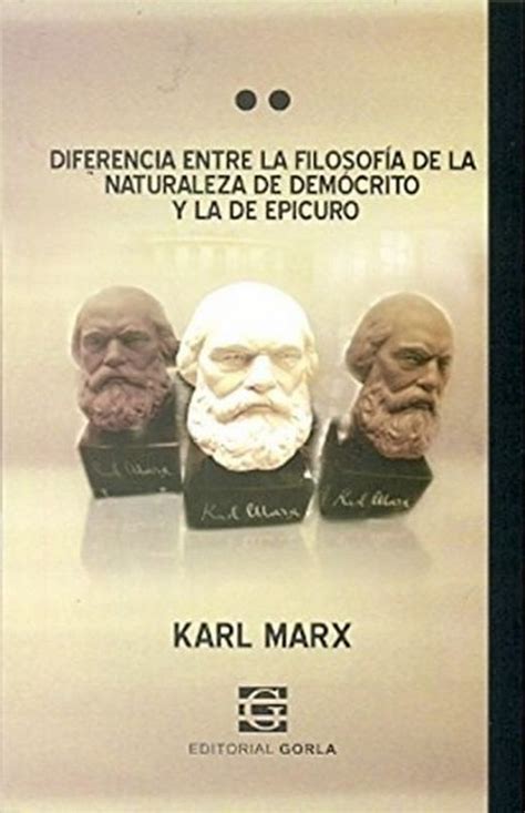 Diferencia de la Filosofía de la naturaleza en Demócrito y en Epicuro Spanish Edition Reader