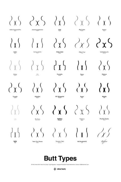 Different Butt Shapes Chart
