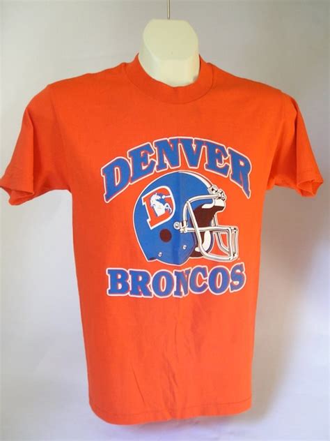 Different Styles of Vintage Denver Broncos T-Shirts