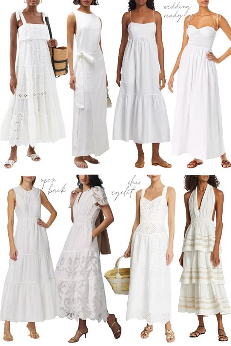 Different Types of White Summer Dresses