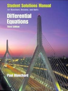 Differential Equations Blanchard 3rd Edition Solutions PDF