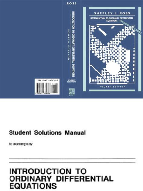 Differential Equations Sl Ross Solution Manual PDF