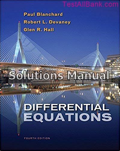 Differential Equations Solution Manual Download Epub