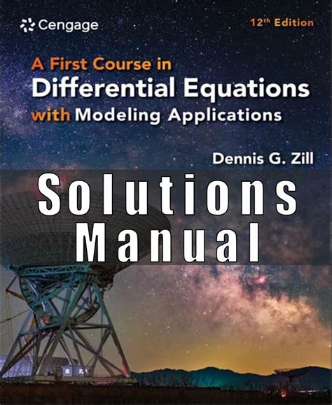 Differential Equations Zill Solution Manual Pdf Epub