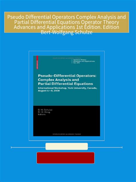 Differential Equations on Complex Manifolds 1st Edition Doc