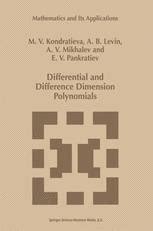 Differential and Difference Dimension Polynomials 1st Edition Kindle Editon