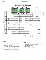 Diffusion And Osmosis Crossword Answer Key Epub