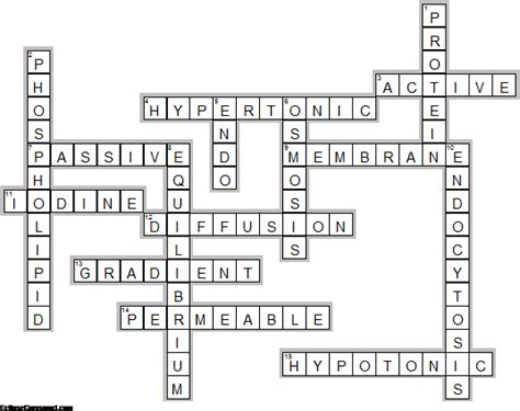 Diffusion And Osmosis Crossword Answers Kindle Editon