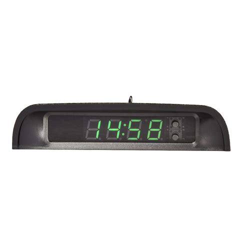 Digital Car Outlet Clock Black Reader