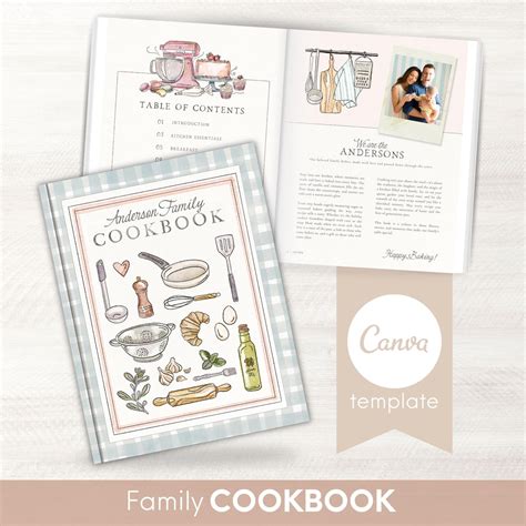 Digital Cookbook Template