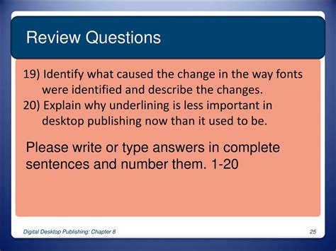 Digital Desktop Publishing Review Questions Answers PDF