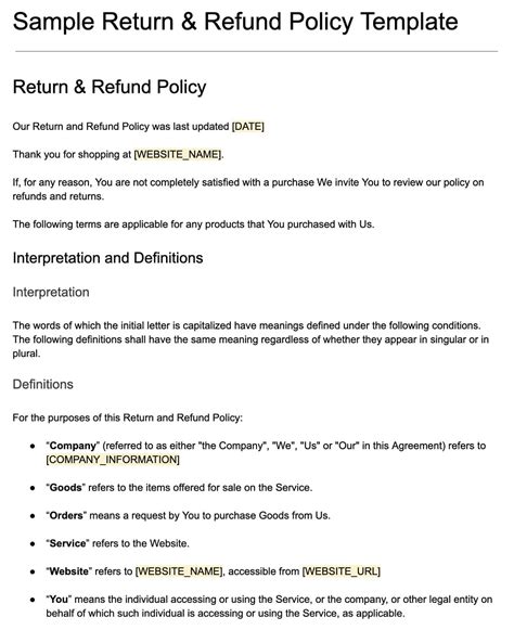 Digital Item Policy Template