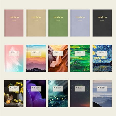 Digital Notebook Cover Template