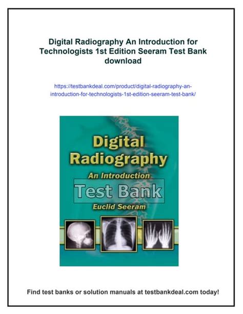 Digital Radiography An Introduction for Technologists 1st Edition Doc