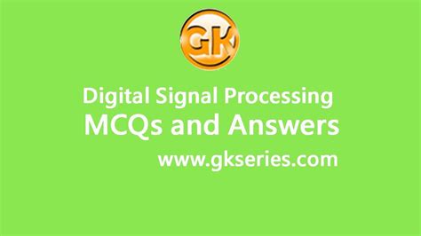 Digital Signal Processing Objective Type Questions Answers Kindle Editon