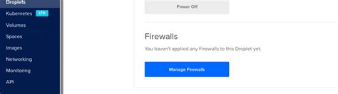 Configuring UFW firewall on DigitalOcean Droplets