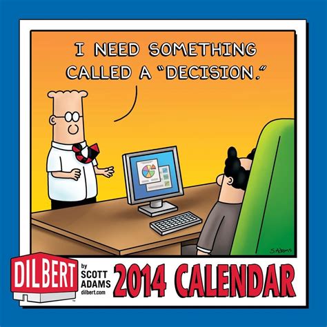 Dilbert 2014 Mini Wall Calendar I Need Something Called a Decision Kindle Editon