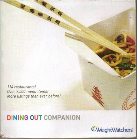 Dining Out Companion 114 Restaurants 7500 Menu Items Reader