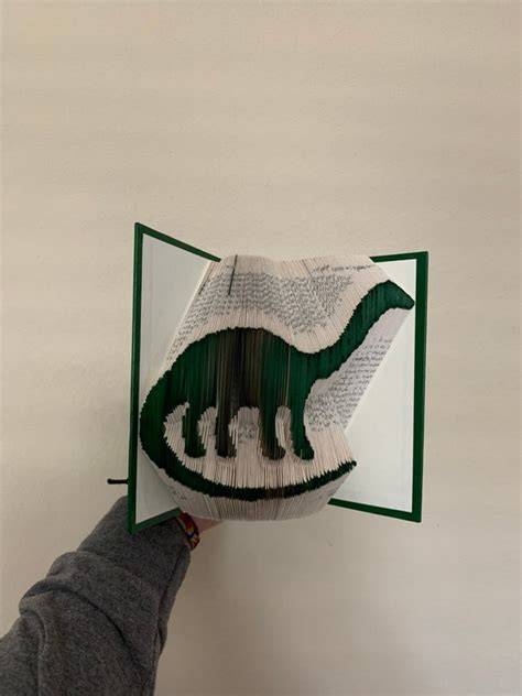 Dinosaur For Folded Book Art Shape Printable