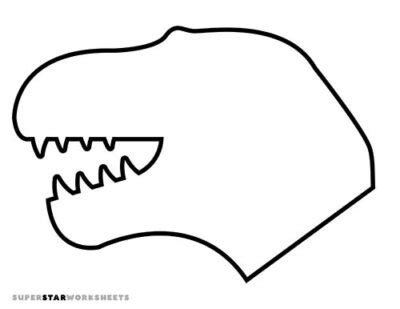 Dinosaur Head Template