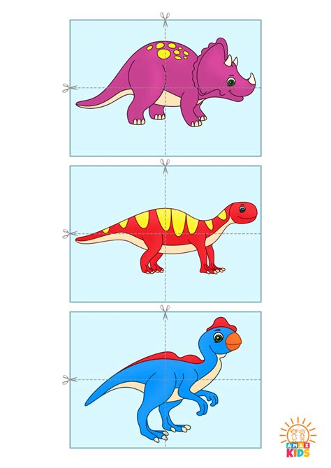 Dinosaur Printable Puzzle