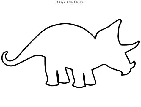 Dinosaur Template Preschool