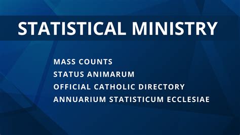 Diocesan Statistics:
