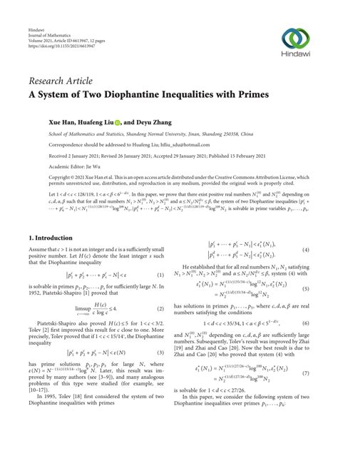 Diophantine inequalities Doc