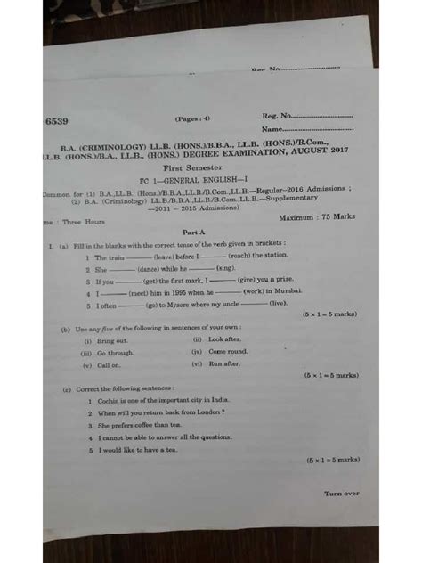 Diploma First Sem Question Paper With Answer Doc