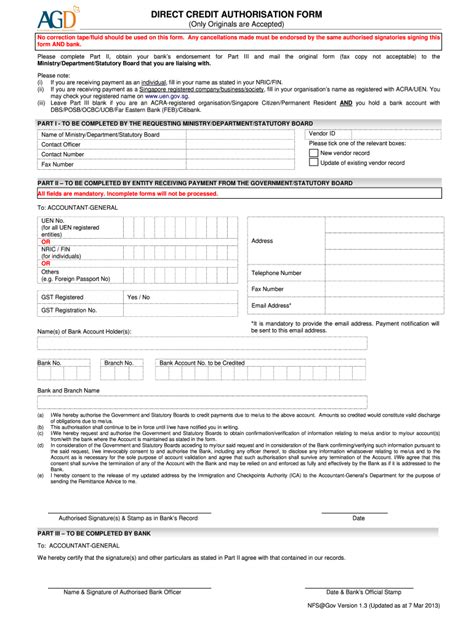 Direct Credit Authorisation Form: A Comprehensive Guide to Hassle-Free Payments