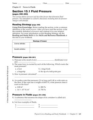 Directed Answer Key Fluids And Pressure Reader