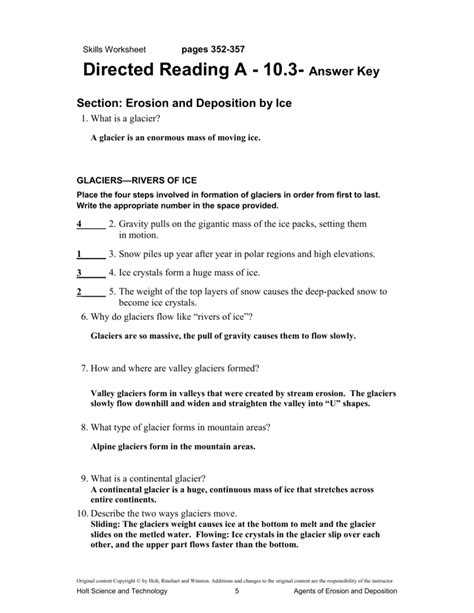 Directed Answer Key Holt Science Animals PDF