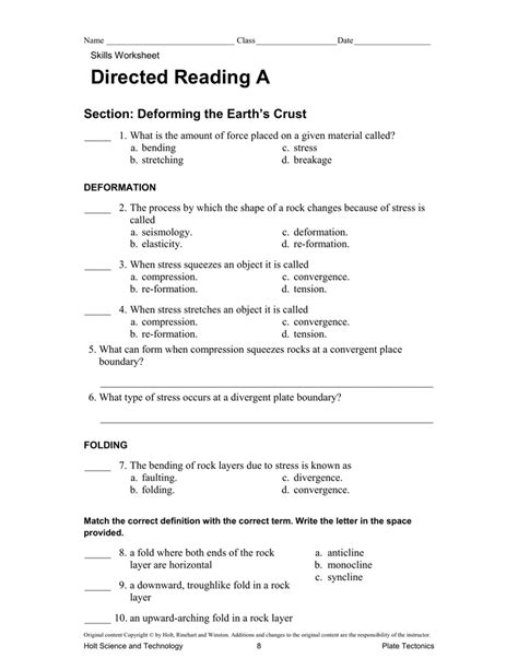 Directed Reading A Heredity Answers PDF