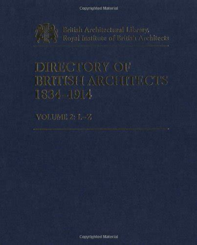 Directory of British Architects Epub