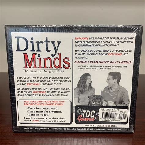 Dirty Minds Clues And Answers PDF