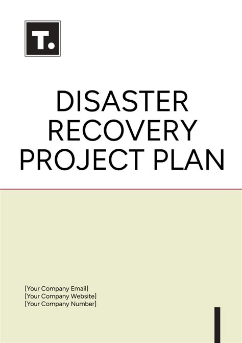 Disaster Recovery Project Plan Template